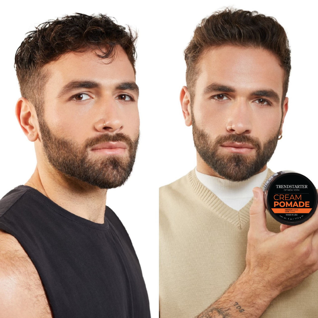 MATTE SAMPLE PACK (4 x 0.25oz) MATTE WAX, FORMING PASTE, THICKENING FIBER, AND CREAM POMADE