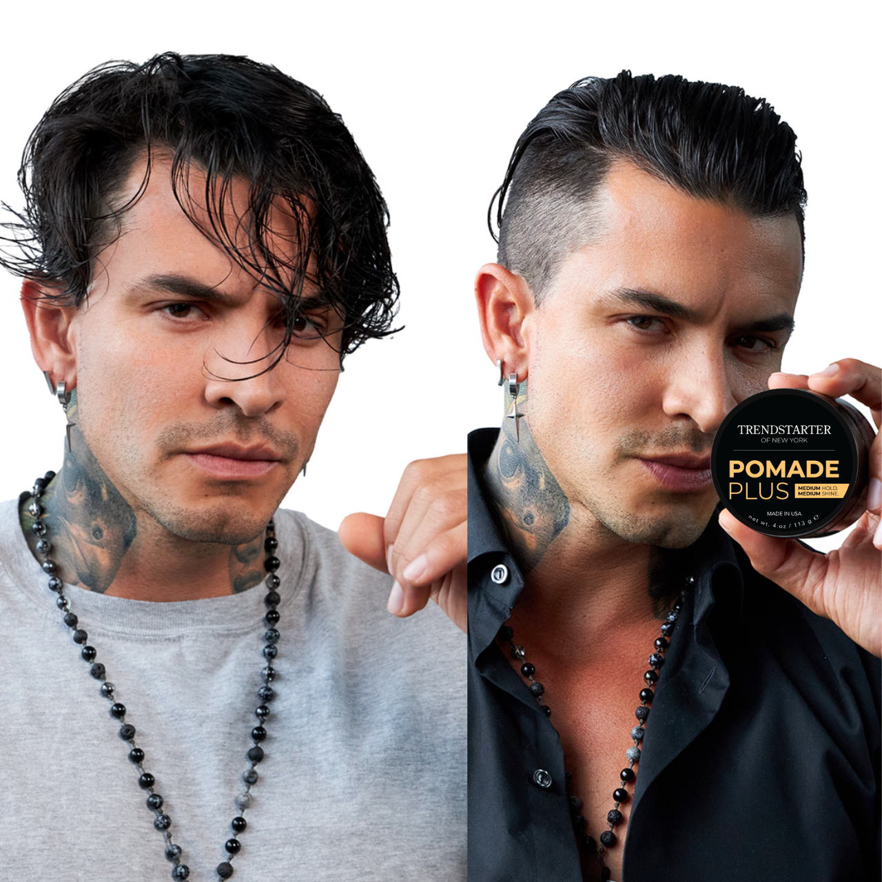 SAMPLE PACK + SHINE (4 x 0.25oz) MATTE WAX, FORMING PASTE, THICKENING FIBER, AND POMADE PLUS