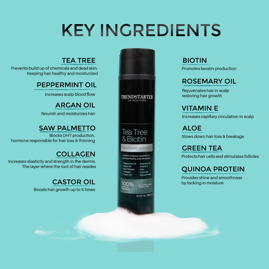 TEA TREE & BIOTIN THICKENING SHAMPOO