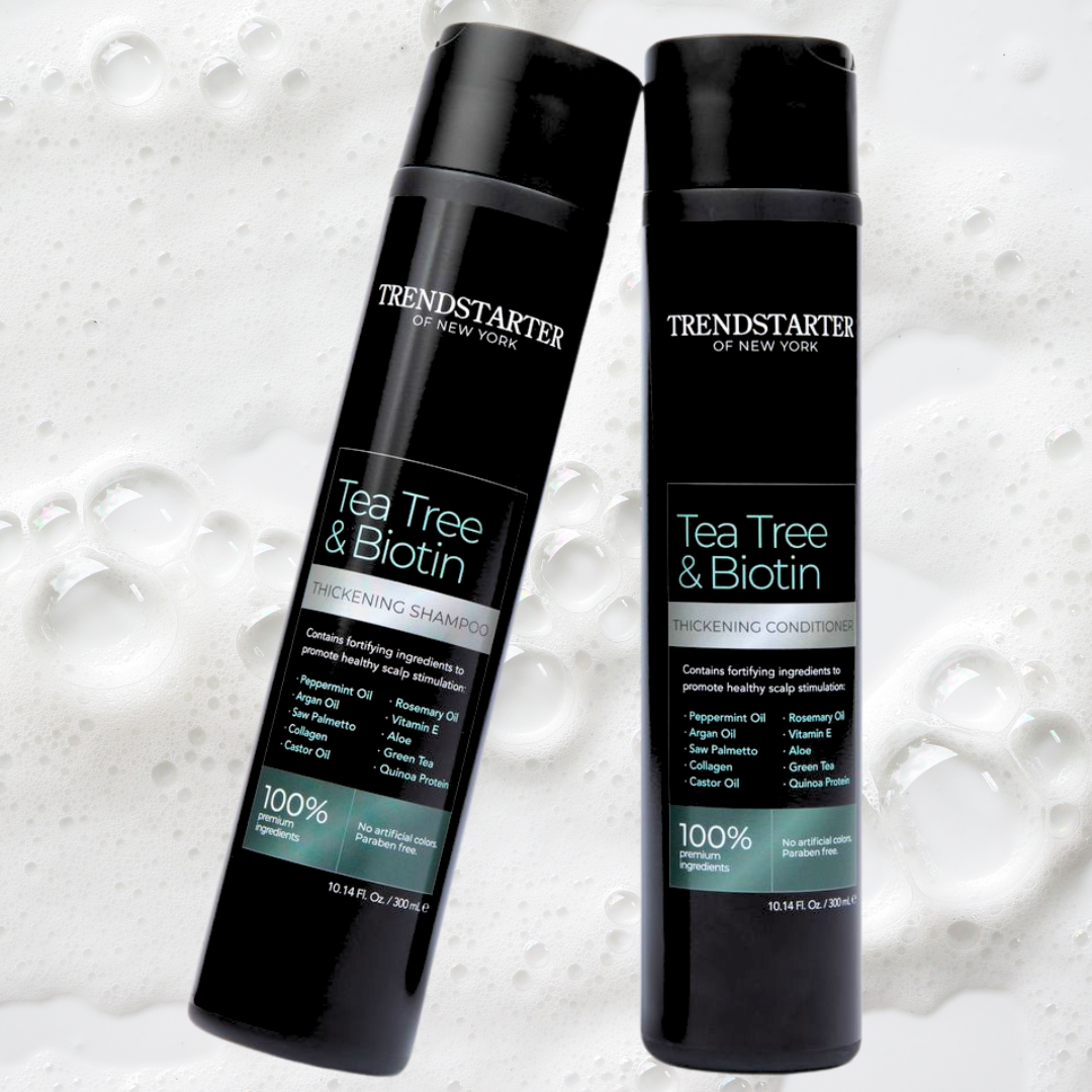 TRENDSTARTER TEA TREE & BIOTIN THICKENING SHAMPOO & CONDITIONER DUO